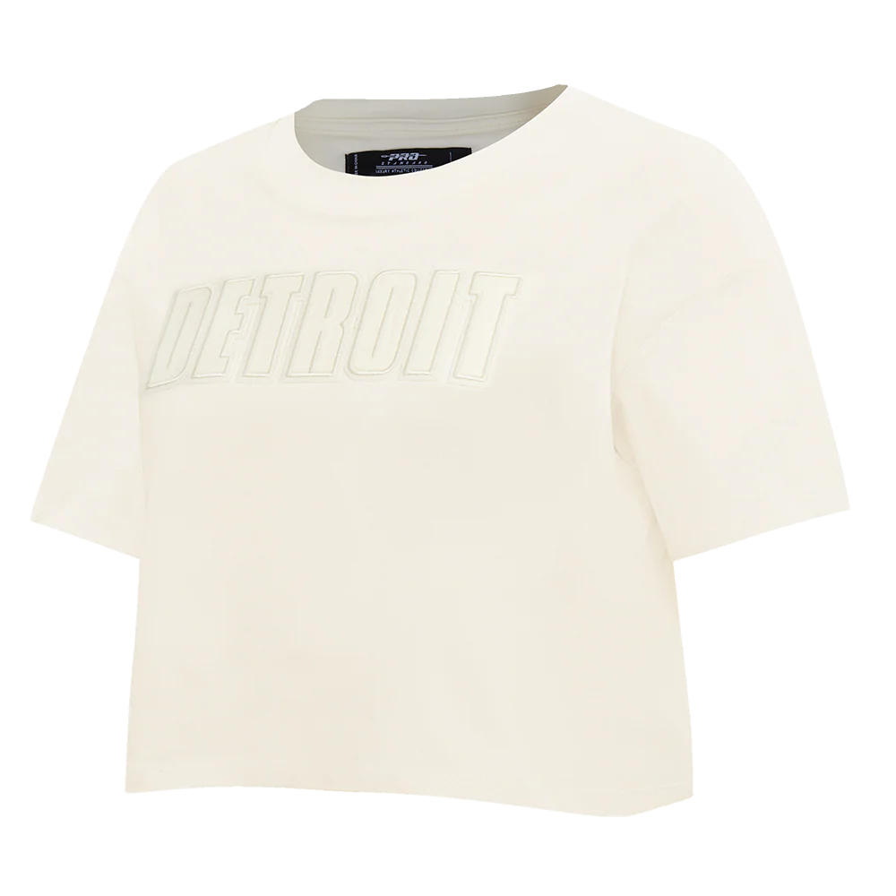 NFL DETROIT LIONS NEUTRAL WOMEN'S BOXY TEE (EGGSHELL) - Image 2