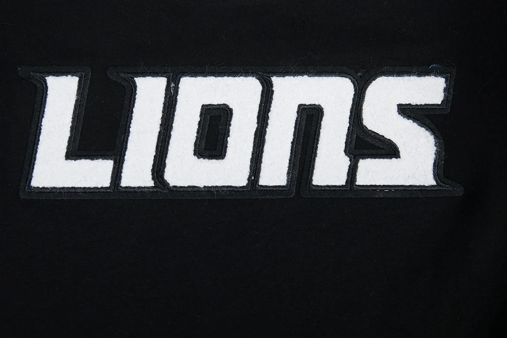 NFL DETROIT LIONS CLASSIC CHENILLE BIG BOY'S SS TEE (BLACK) - Image 5