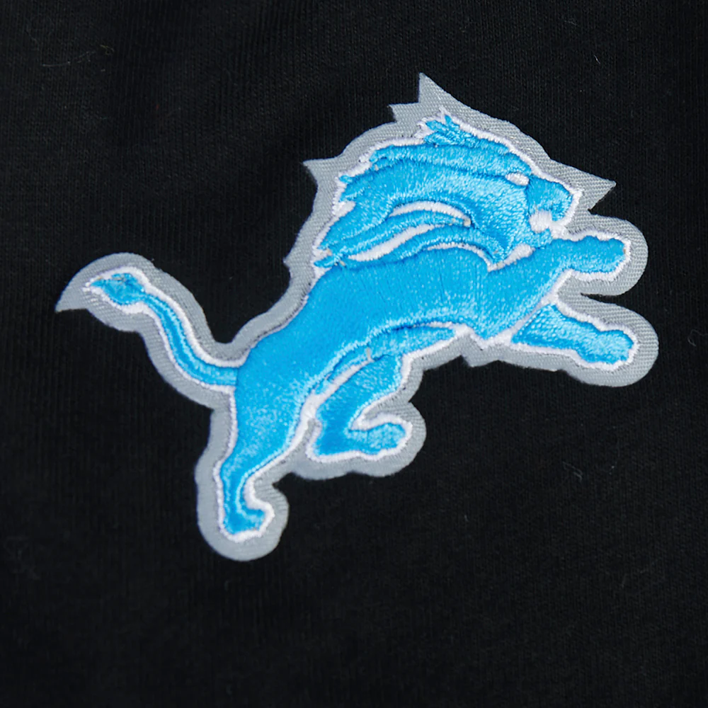 NFL DETROIT LIONS CLASSIC CHENILLE BIG BOY'S SS TEE (BLACK) - Image 7