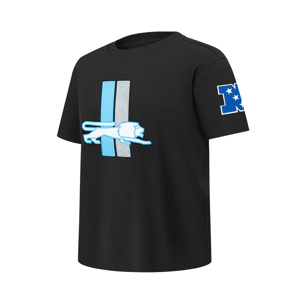 NFL DETROIT LIONS RETRO CLASSICS BIG BOY'S SS TEE (BLACK) - Image 4