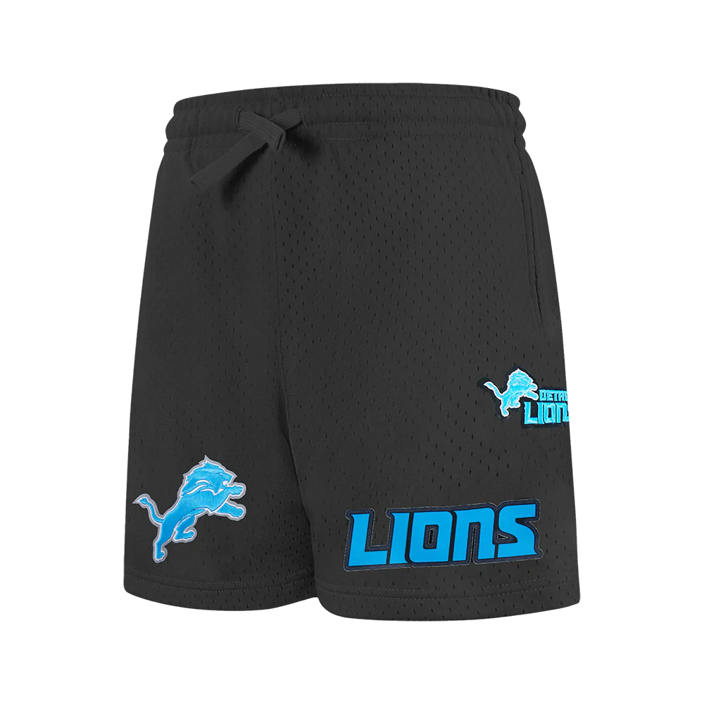 NFL DETROIT LIONS CLASSIC BIG BOY'S MESH SHORT (BLACK) - Image 4