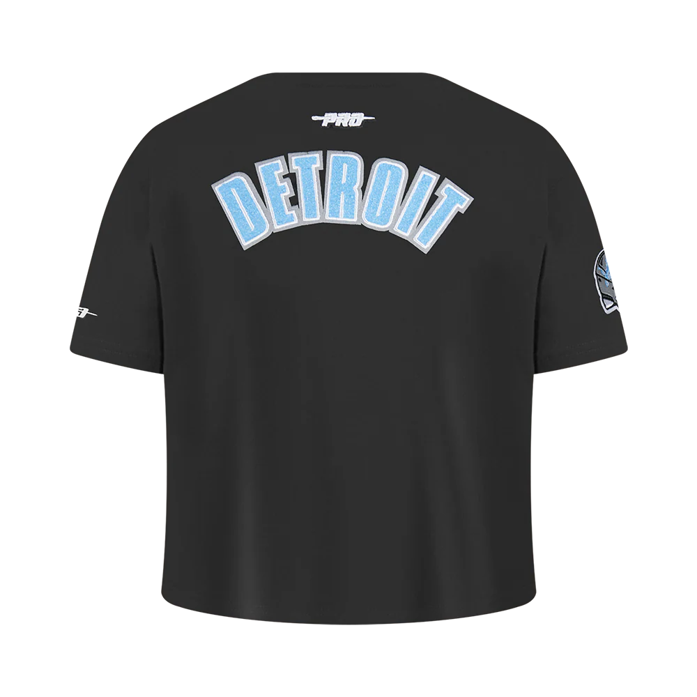 NFL DETROIT LIONS CLASSIC BIG GIRLS SHORT SLEEVE BOXY TEE (BLACK) - Image 3