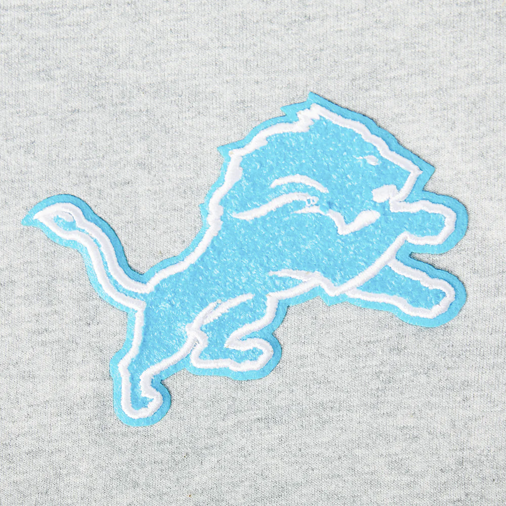 NFL DETROIT LIONS CLASSIC BIG GIRL'S SS BOXY TEE (HEATHER GREY) - Image 5