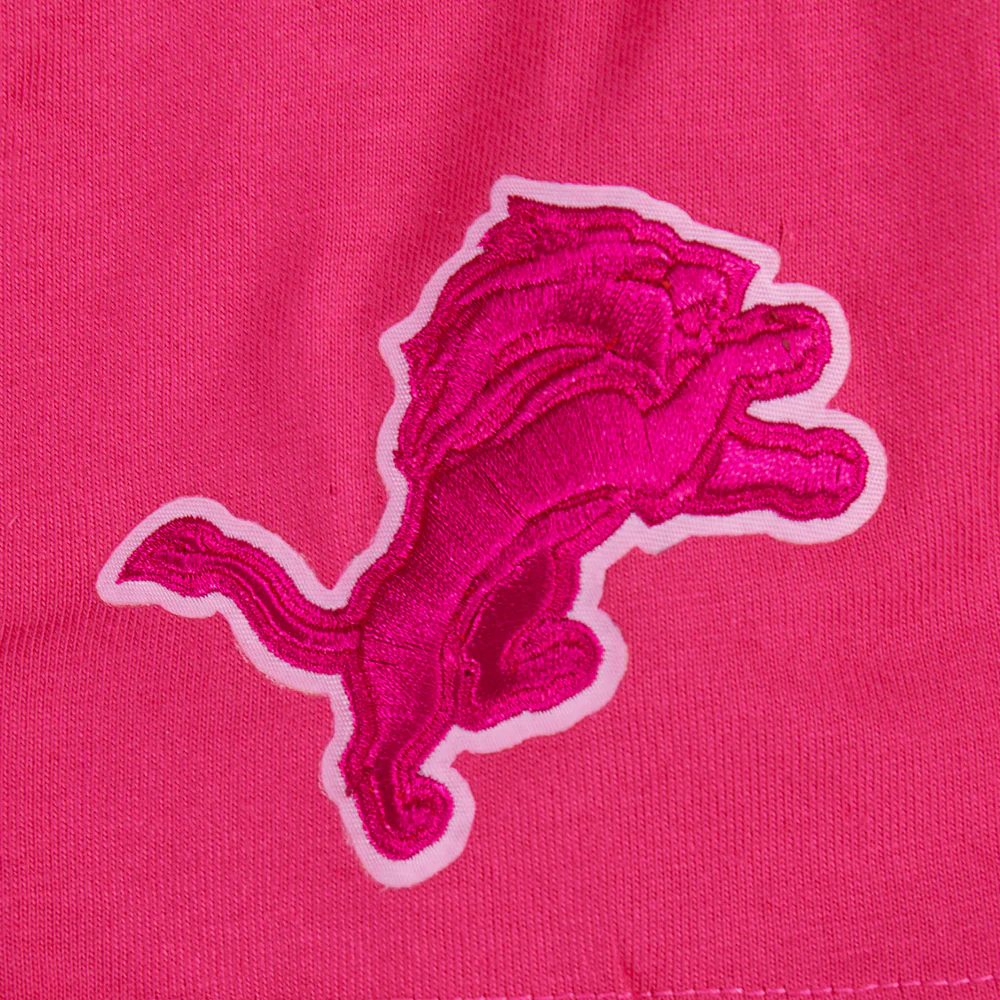 NFL DETROIT LIONS TRIPLE PINK BIG GIRLS SHORT SLEEVE BOXY TEE (BEETROOT PURPLE) - Image 6