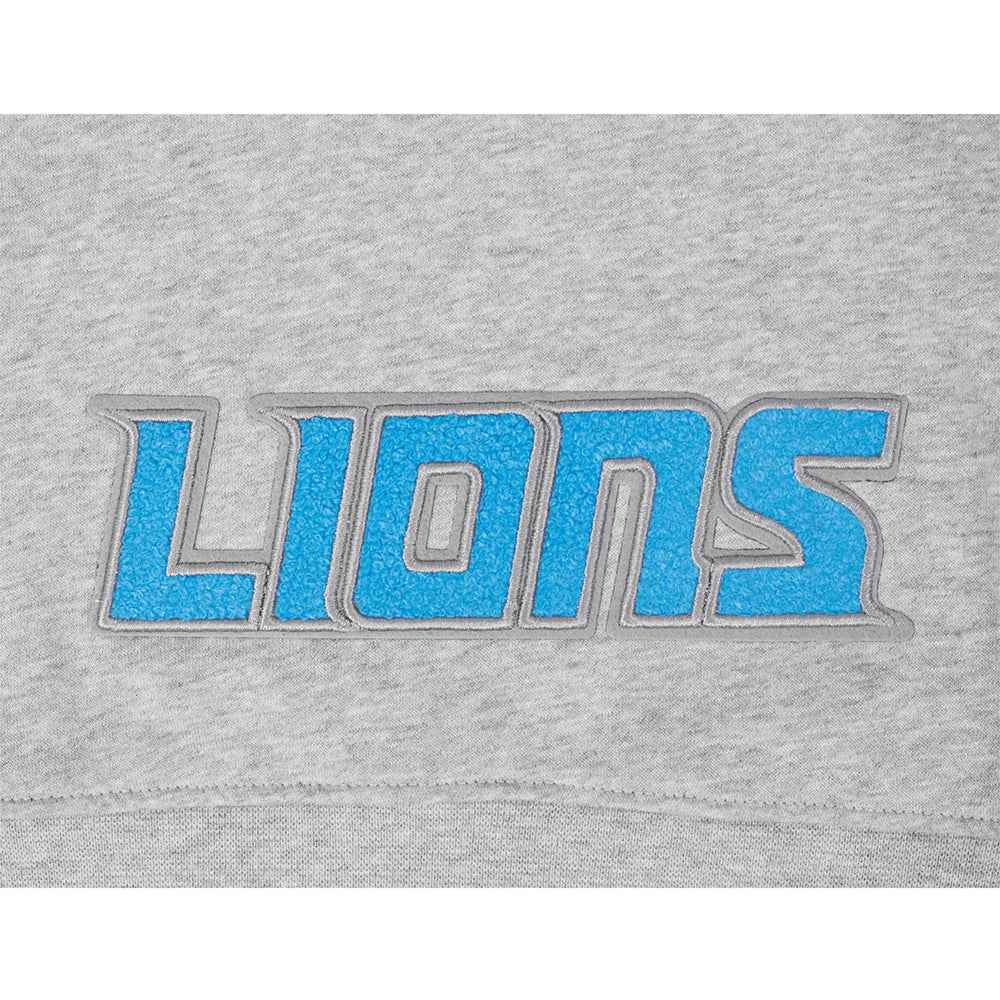 NFL DETROIT LIONS CLASSIC BIG GIRL'S FLC FZ HOODIE (HEATHER GREY) - Image 7