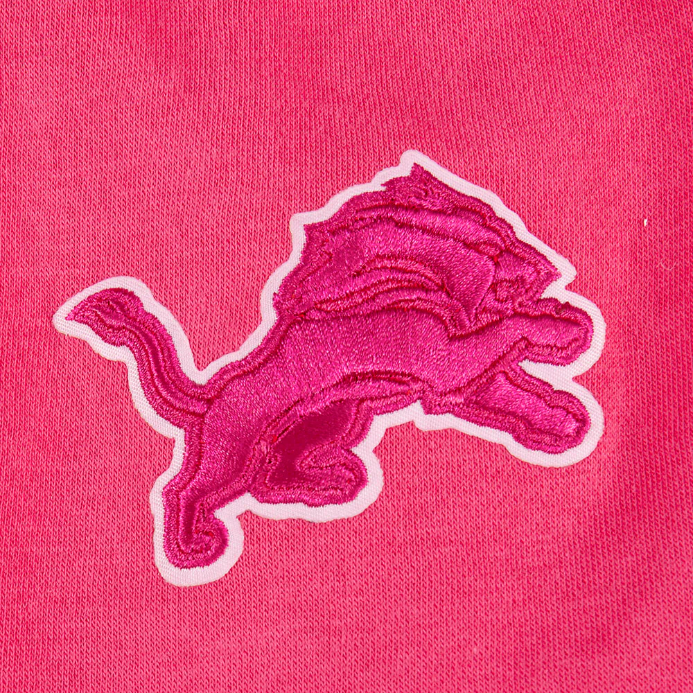 NFL DETROIT LIONS TRIPLE PINK BIG GIRLS FLEECE CREWNECK (BEETROOT PURPLE) - Image 7