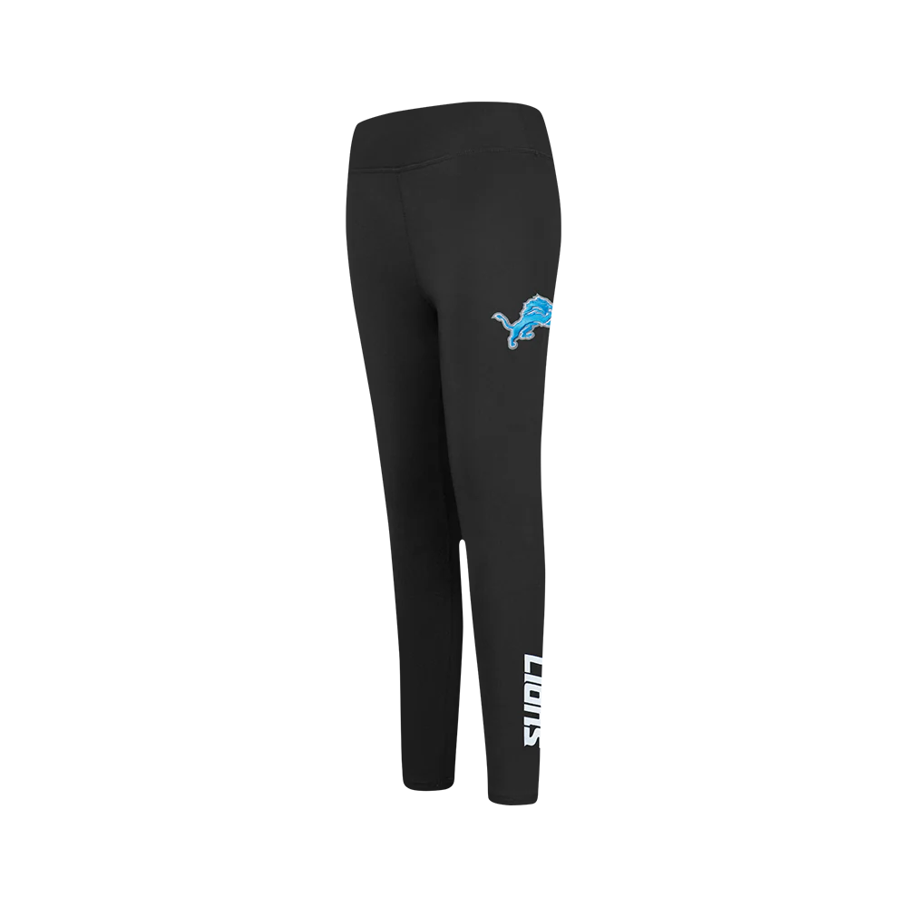 NFL DETROIT LIONS CLASSIC BIG GIRLS LEGGING (BLACK)