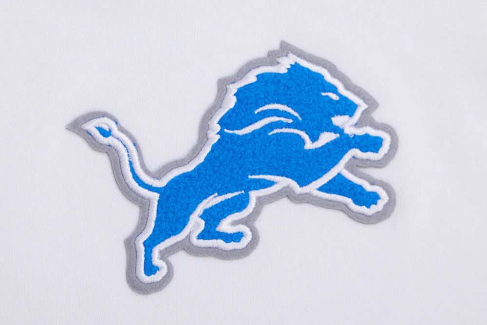 NFL DETROIT LIONS CLASSIC WOMEN'S CROPPED PULLOVER HOODIE (WHITE) - Image 6