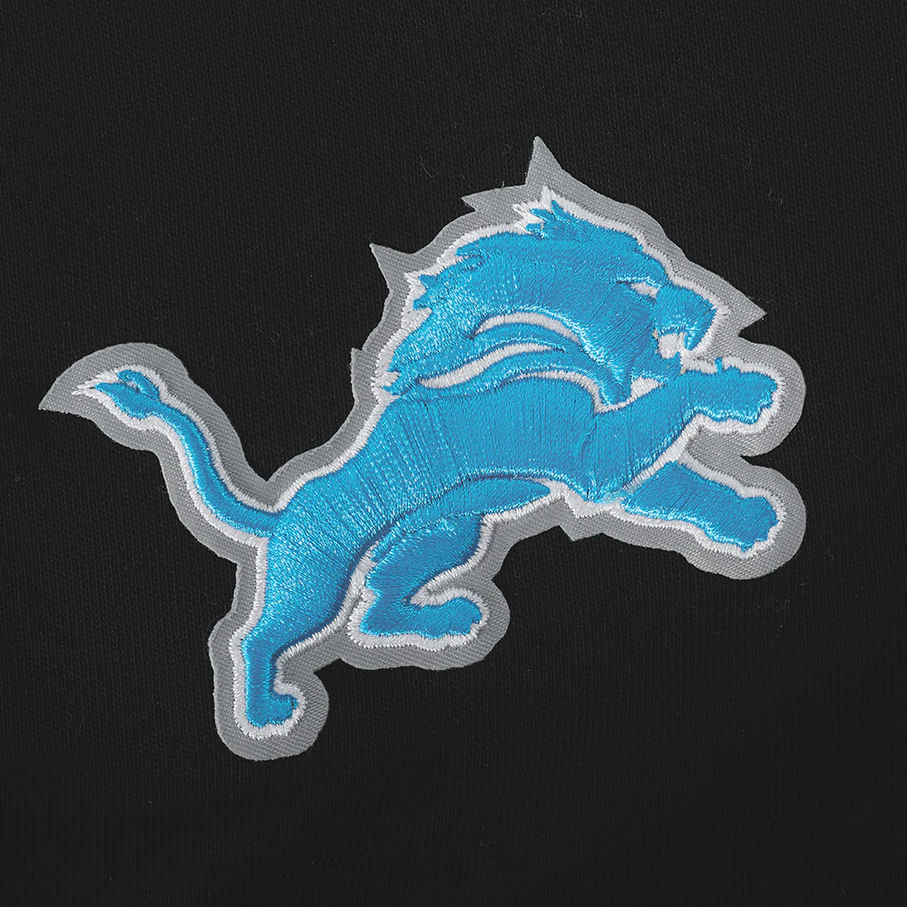 NFL DETROIT LIONS WINGSPAN WOMEN'S FLC CREWNECK (BLACK) - Image 7