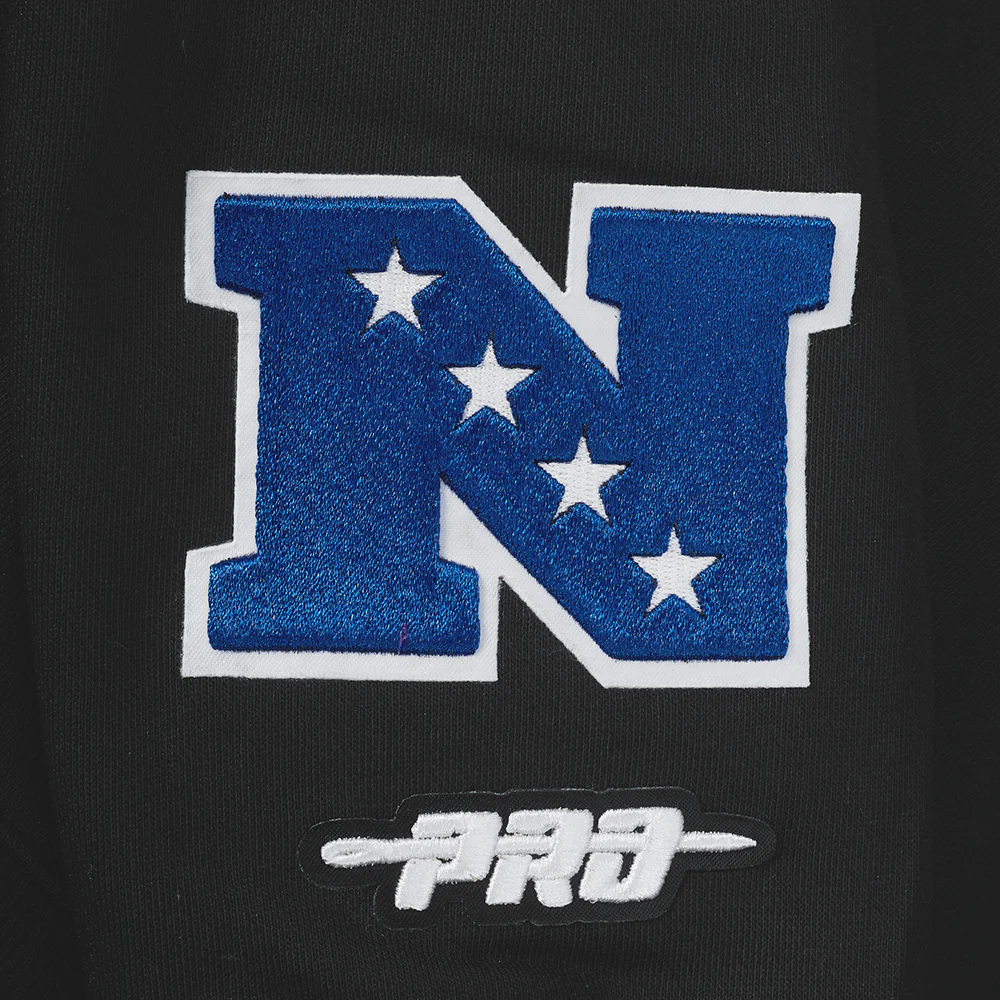 NFL DETROIT LIONS WINGSPAN WOMEN'S FLC CREWNECK (BLACK) - Image 8