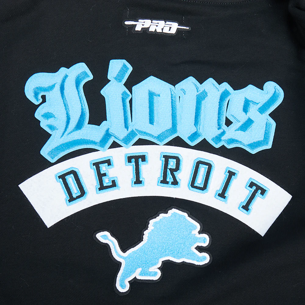 NFL DETROIT LIONS BEST OF WOMEN'S FLC FZ HOODIE (BLACK) - Image 14