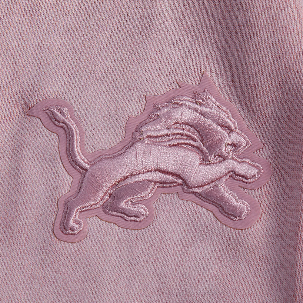 NFL DETROIT LIONS WASHED CLASSIC WOMEN'S ENZYME WASH FT CREWNECK (WASHED MAUVE) - Image 7