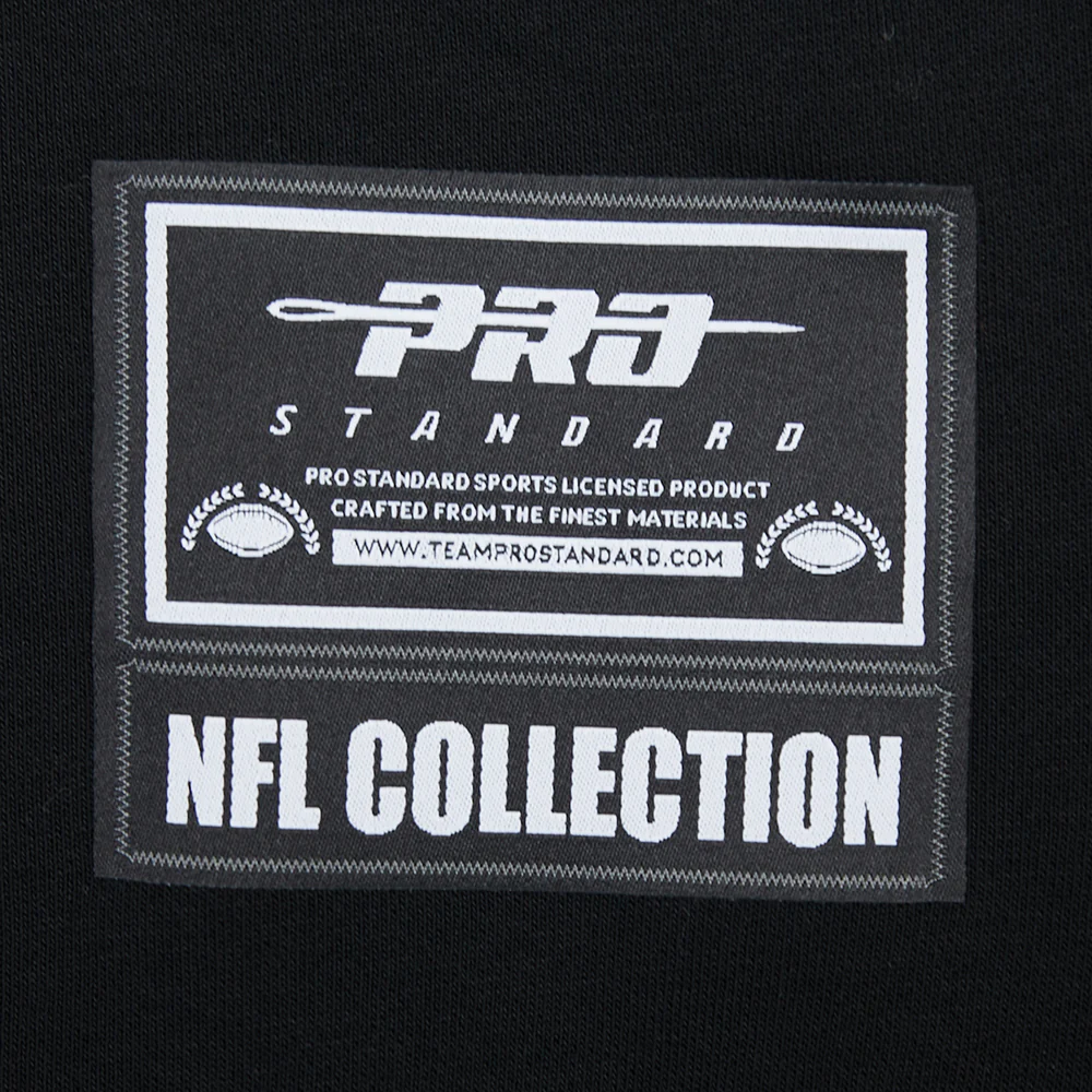 NFL DETROIT LIONS MODERN ORIGINALS WOMEN'S FLC CROPPED PO HOODIE (BLACK) - Image 8