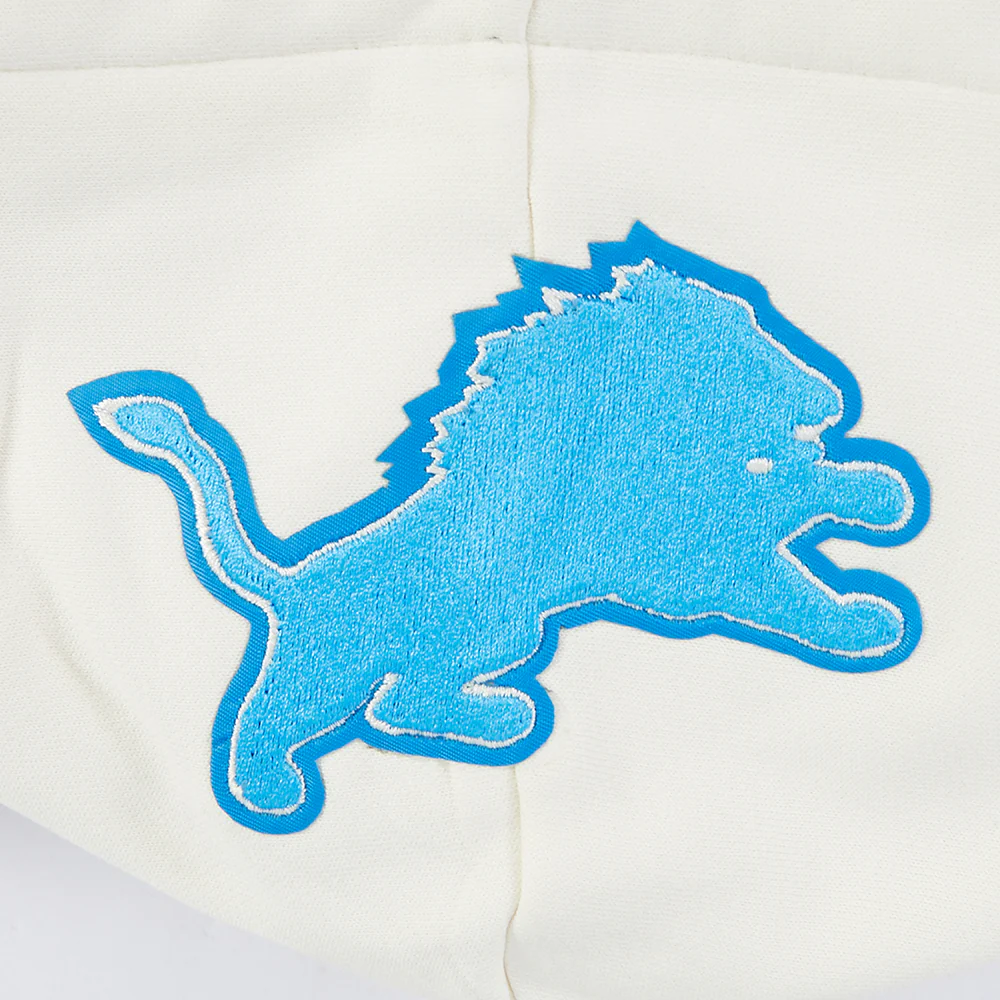 NFL DETROIT LIONS MODERN ORIGINALS WOMEN'S FLC CROPPED PO HOODIE (EGGSHELL) - Image 8