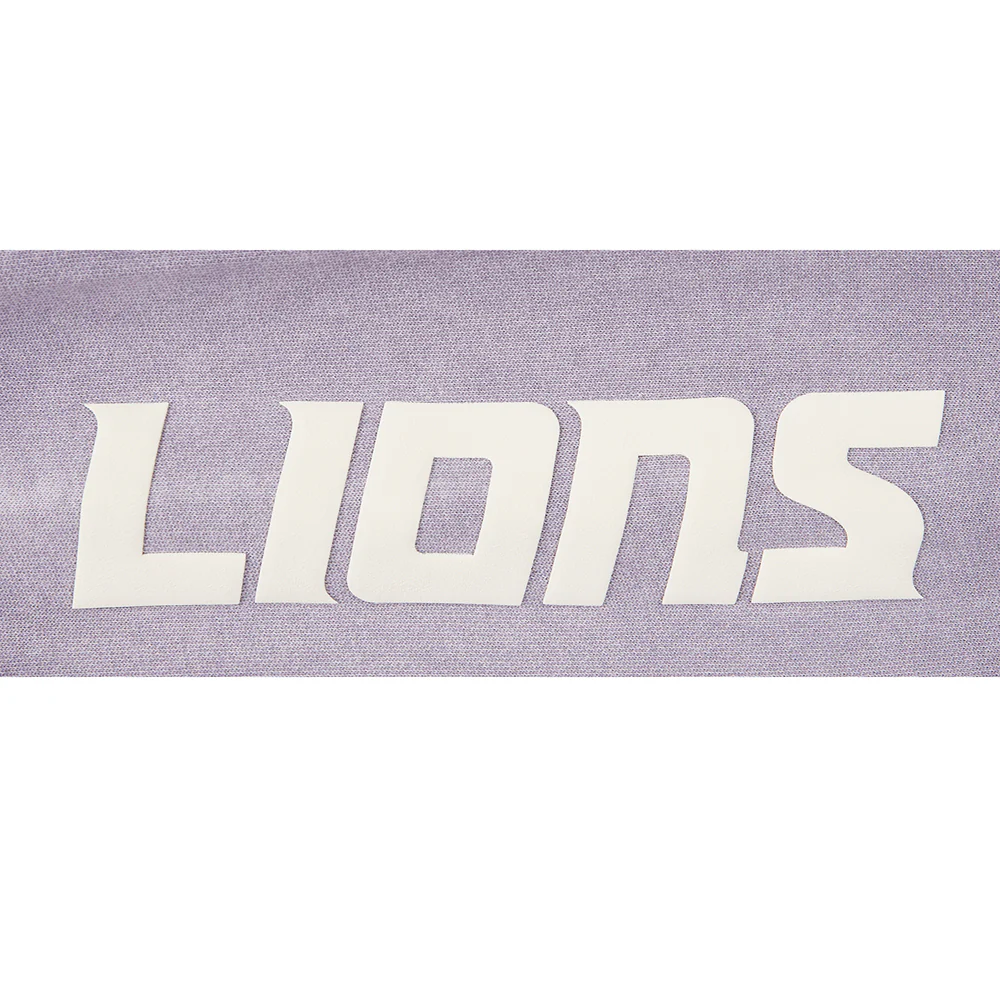 NFL DETROIT LIONS STREET TEAM WOMEN'S ENZYME WASH FT CROPPED PO HOODIE (WASHED LILAC GRAY) - Image 6