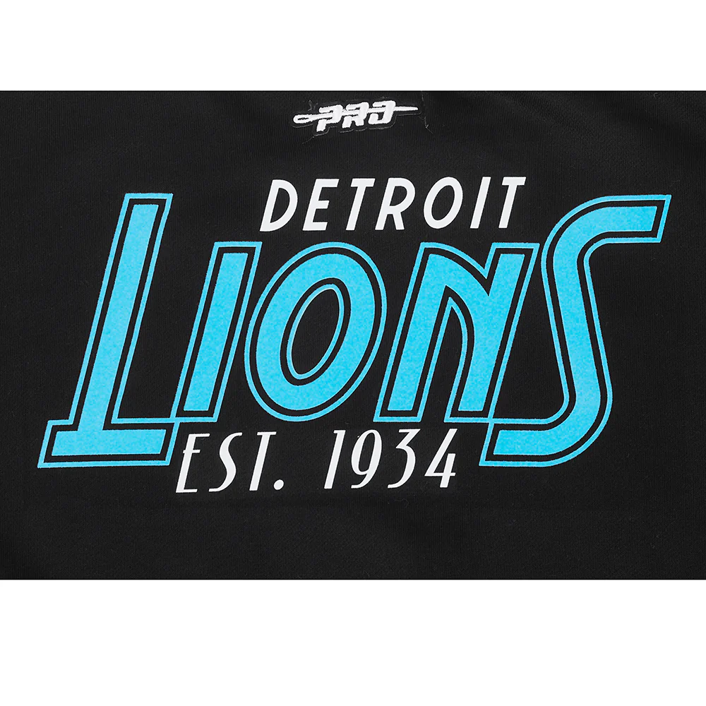 NFL DETROIT LIONS PARADISE WOMEN'S CREWNECK SWEATSHIRT (BLACK) - Image 5
