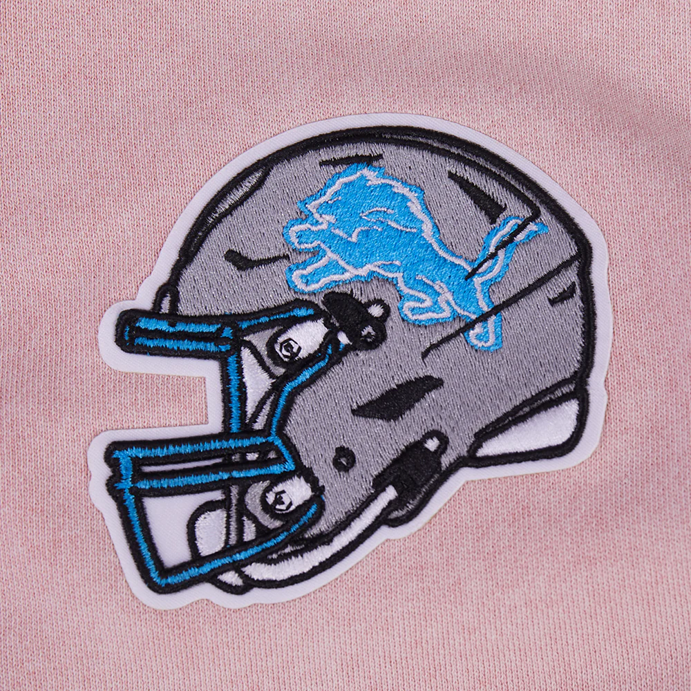 NFL DETROIT LIONS WASHED JEWELS WOMEN'S CREWNECK SWEATSHIRT (WASHED MAUVE) - Image 6