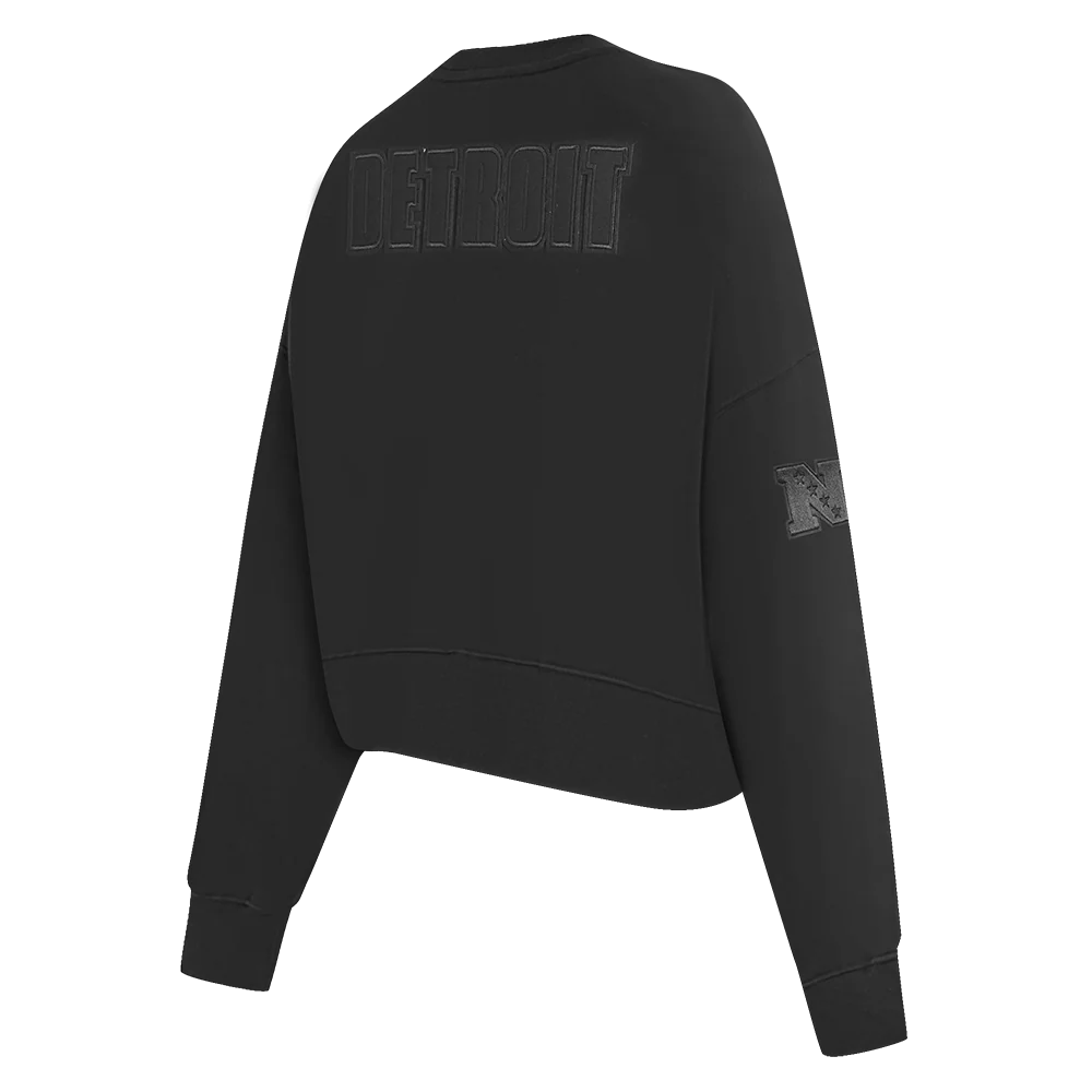 NFL DETROIT LIONS NEUTRAL WOMEN'S CREWNECK (BLACK) - Image 4