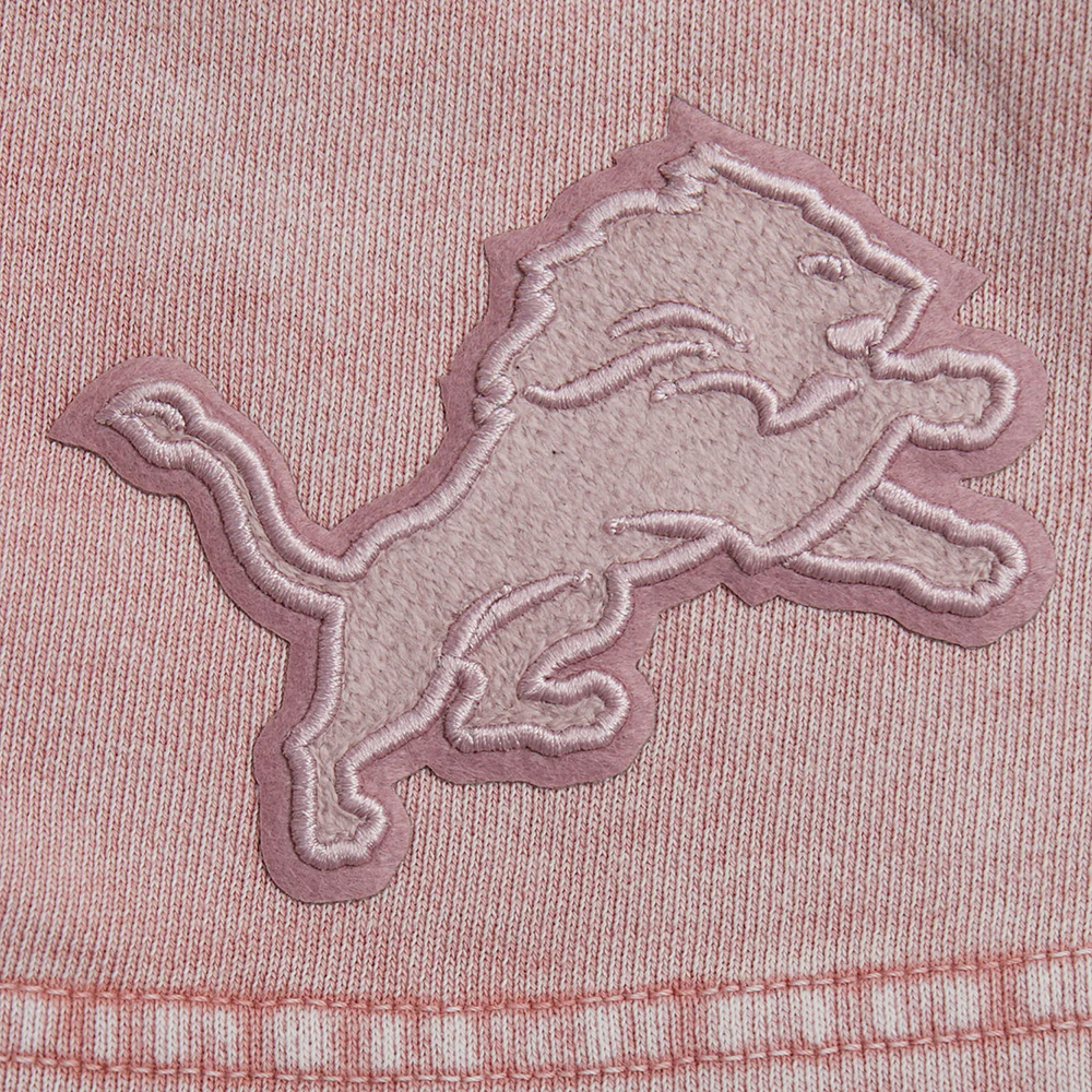 NFL DETROIT LIONS WASHED CLASSIC WOMEN'S ENZYME WASH FT SHORT (WASHED MAUVE) - Image 11