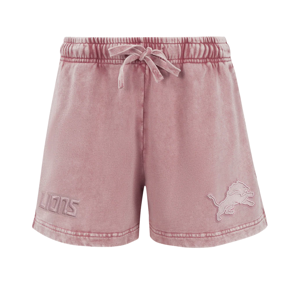 NFL DETROIT LIONS WASHED CLASSIC WOMEN'S ENZYME WASH FT SHORT (WASHED MAUVE) - Image 5
