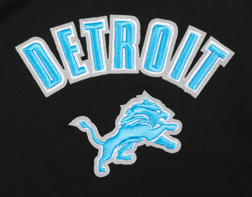 NFL DETROIT LIONS CLASSIC WOMEN'S FLEECE SHORT (BLACK) - Image 5