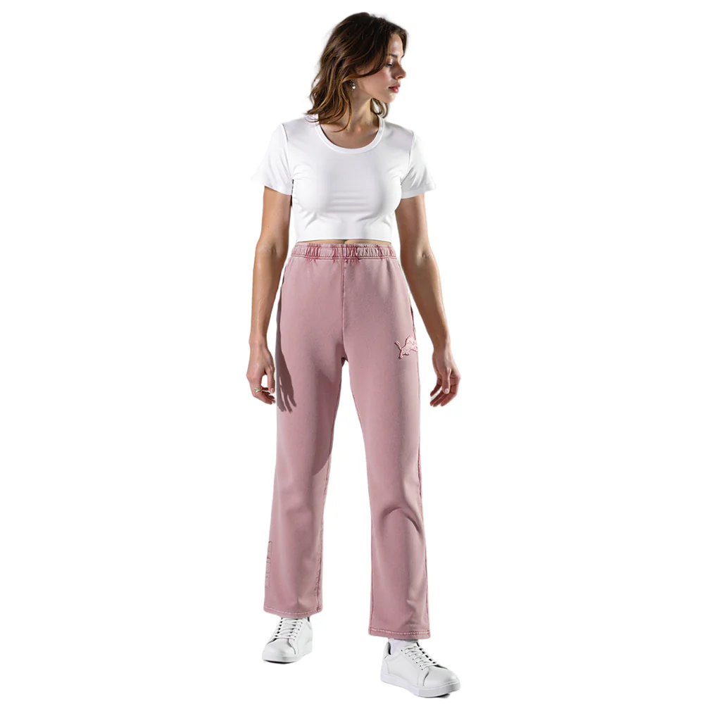 NFL DETROIT LIONS WASHED CLASSIC WOMEN'S ENZYME WASH FT STRAIGHT LEG P (WASHED MAUVE) - Image 2