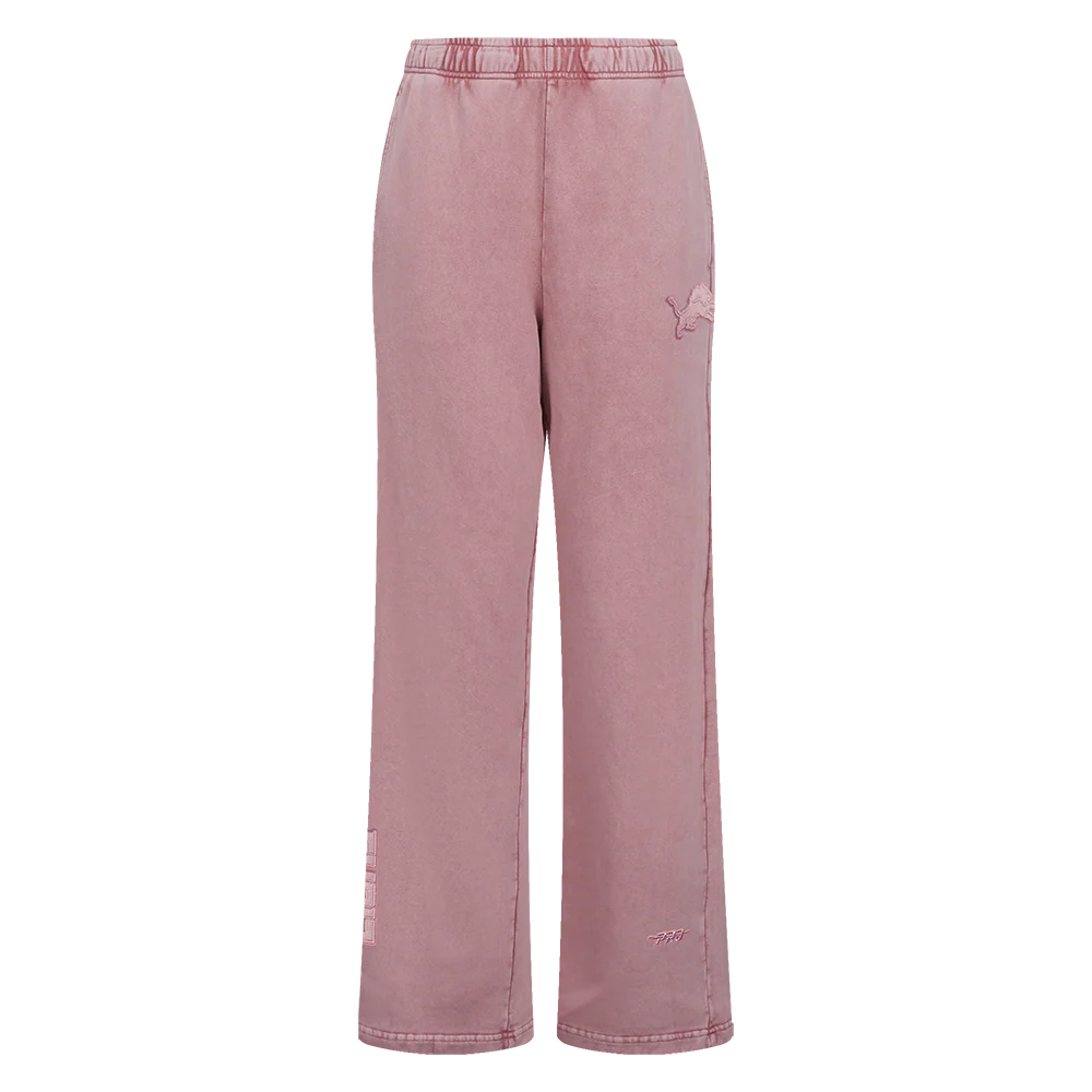 NFL DETROIT LIONS WASHED CLASSIC WOMEN'S ENZYME WASH FT STRAIGHT LEG P (WASHED MAUVE) - Image 4