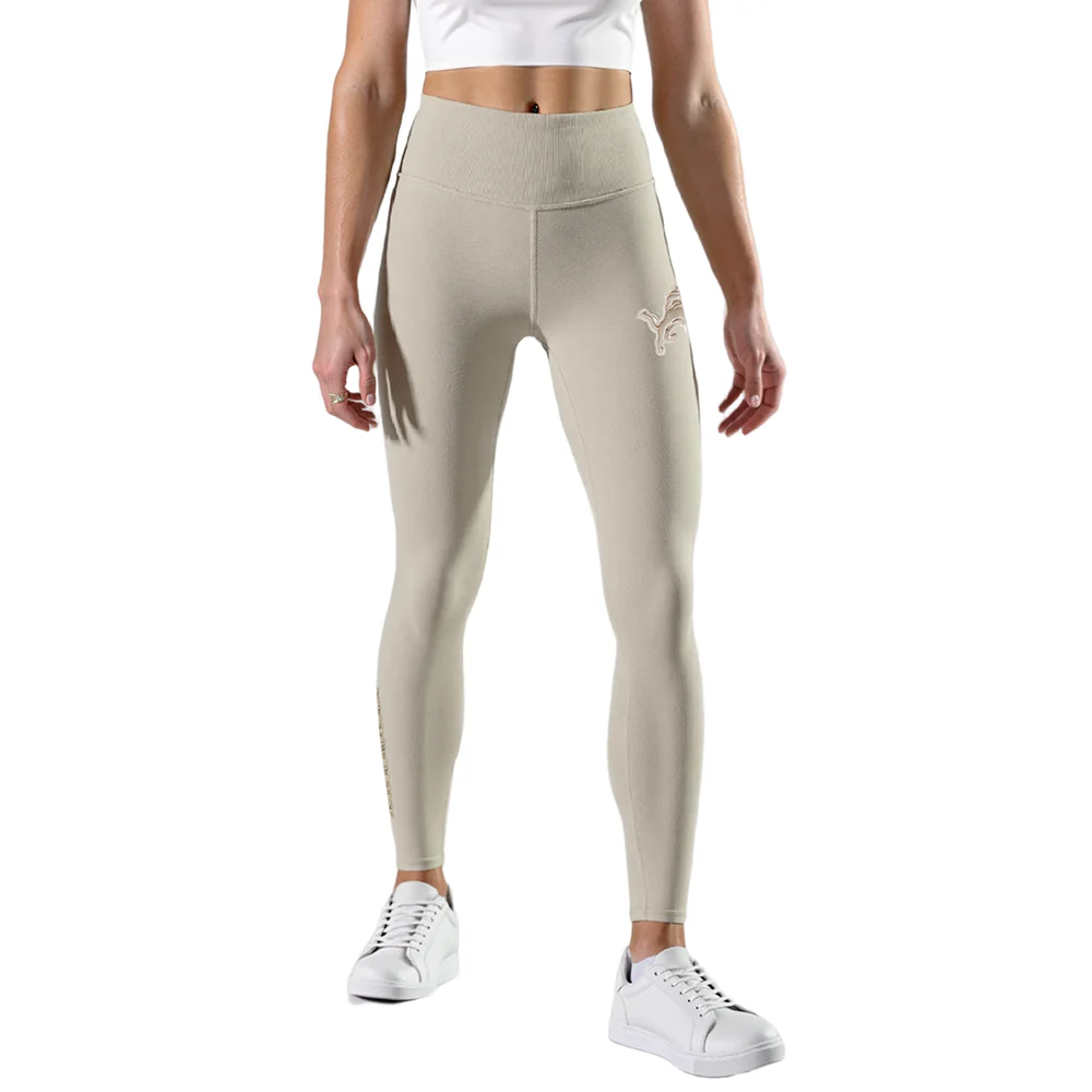 NFL DETROIT LIONS NEUTRAL WOMEN'S HW JERSEY LEGGING (TAUPE)