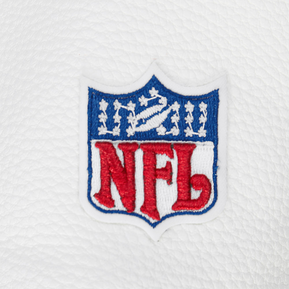 NFL DETROIT LIONS BEST OF WOMEN'S CROPPED RIB WOOL VARSITY JACKET (BLACK/WHITE) - Image 6