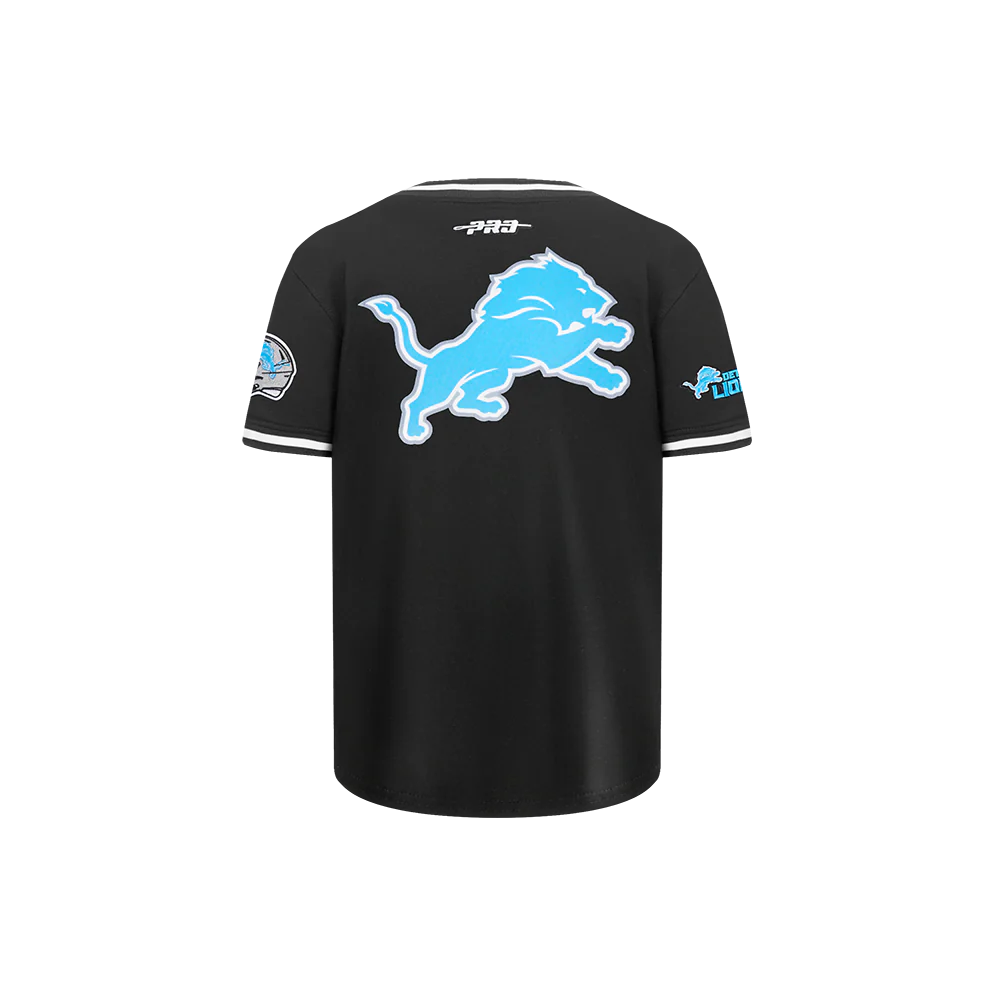 NFL DETROIT LIONS CLASSIC LITTLE BOYS SHORT SLEEVE MESH TEE (BLACK) - Image 3
