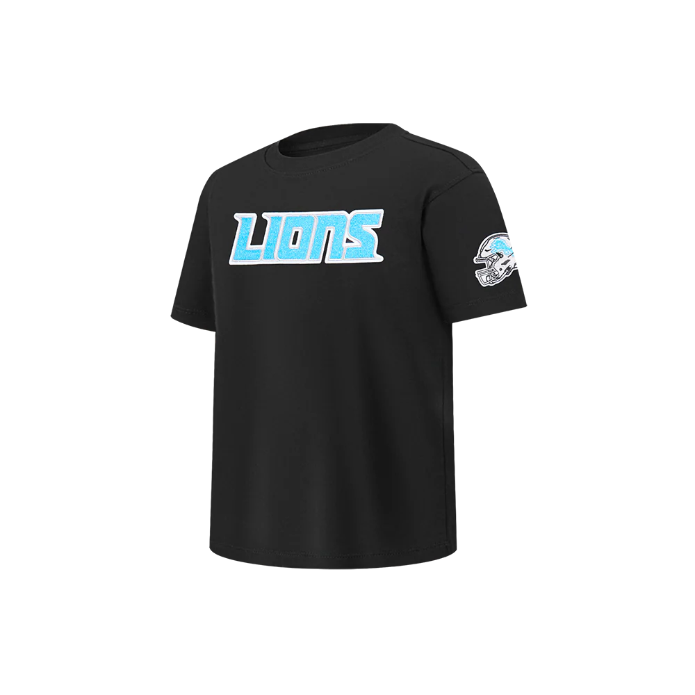 NFL DETROIT LIONS CLASSIC LITTLE BOYS SHORT SLEEVE TEE (BLACK) - Image 2