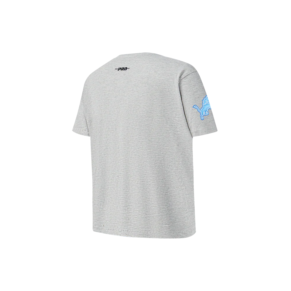 NFL DETROIT LIONS CLASSIC CHENILLE LITTLE BOY'S SS TEE (HEATHER GREY) - Image 6