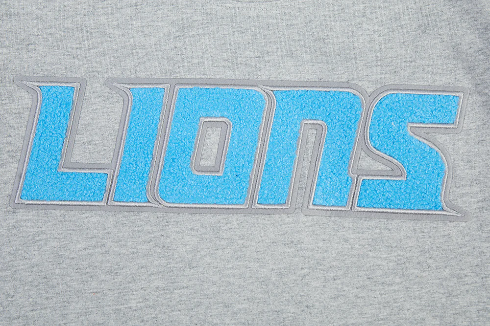 NFL DETROIT LIONS CLASSIC CHENILLE LITTLE BOY'S SS TEE (HEATHER GREY) - Image 7