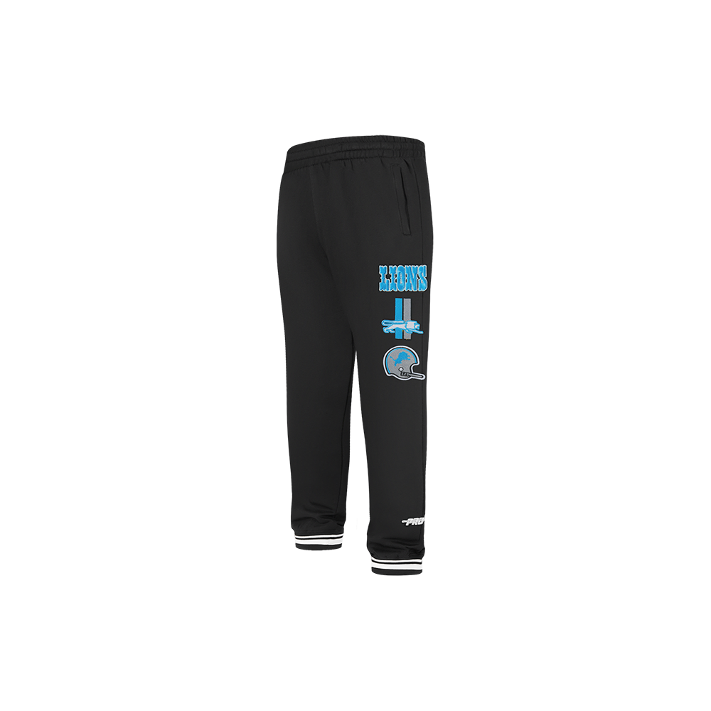 NFL DETROIT LIONS RETRO CLASSIC LITTLE BOYS RIB FLC SWEATPANT (BLACK) - Image 7