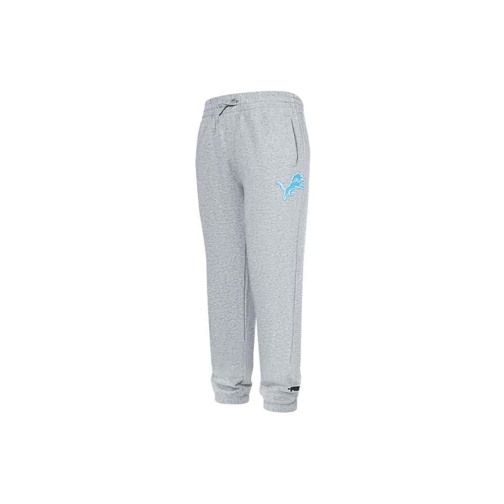 NFL DETROIT LIONS CLASSIC CHENILLE LITTLE BOY'S FLEECE SWEATPANT (HEATHER GREY) - Image 4