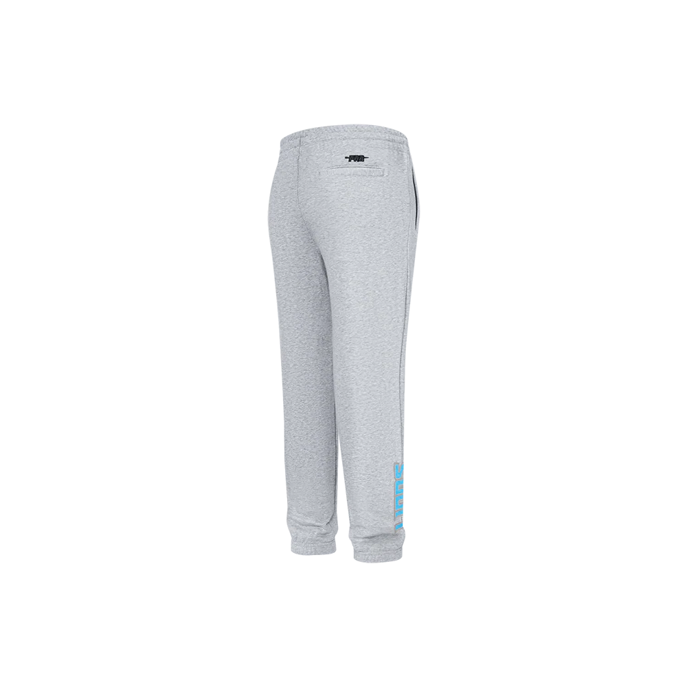 NFL DETROIT LIONS CLASSIC CHENILLE LITTLE BOY'S FLEECE SWEATPANT (HEATHER GREY) - Image 5