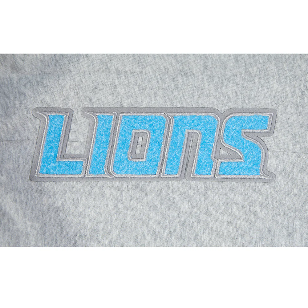 NFL DETROIT LIONS CLASSIC CHENILLE LITTLE BOY'S FLEECE SWEATPANT (HEATHER GREY) - Image 6