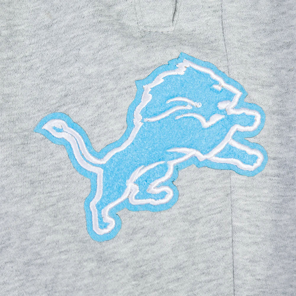 NFL DETROIT LIONS CLASSIC CHENILLE LITTLE BOY'S FLEECE SWEATPANT (HEATHER GREY) - Image 7