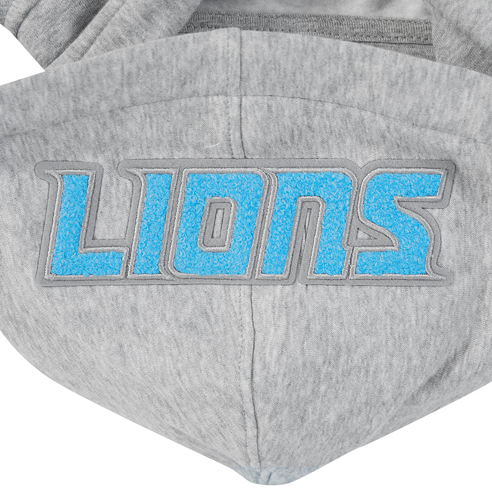 NFL DETROIT LIONS CLASSIC LITTLE BOY'S FLC FZ HOODIE (HEATHER GREY) - Image 6