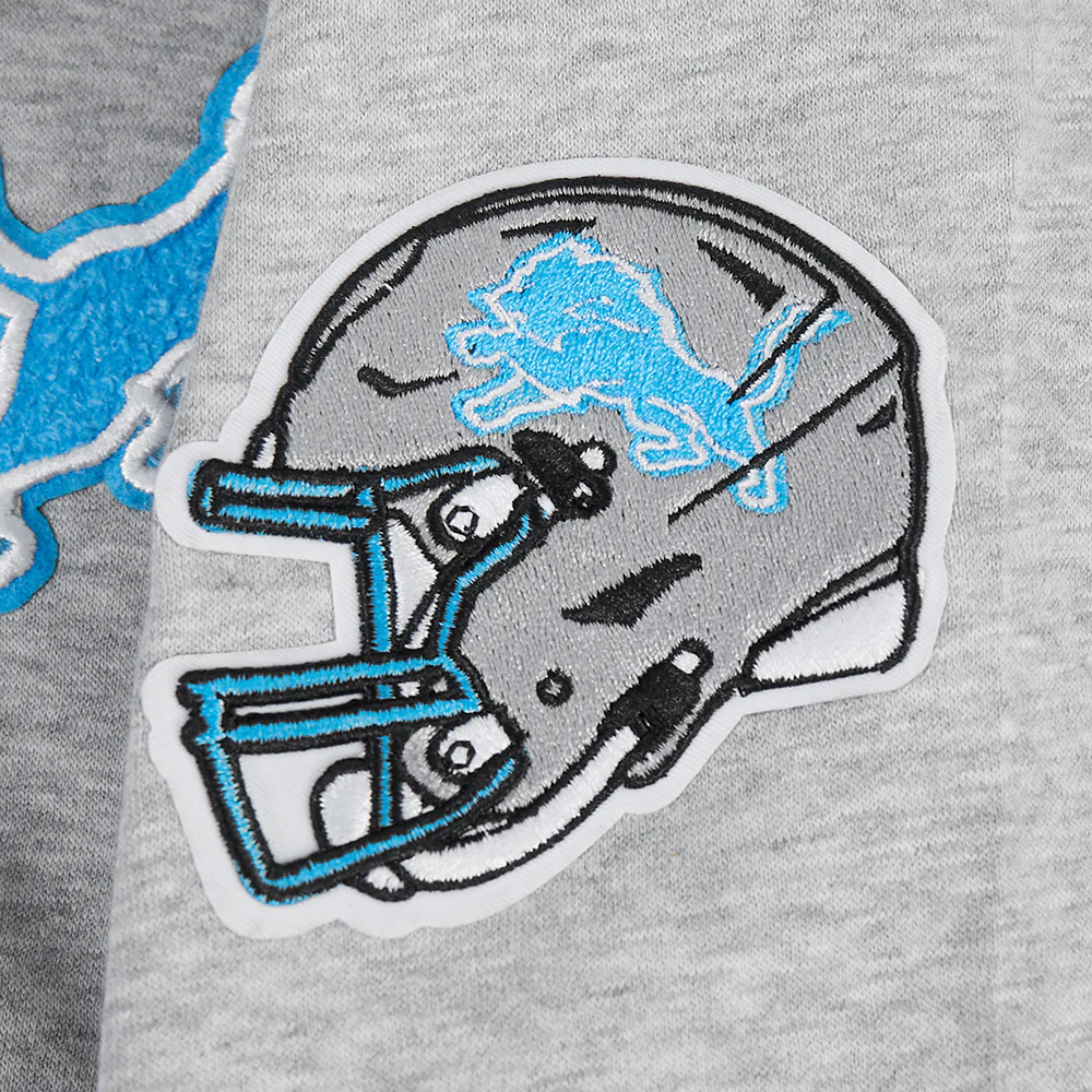 NFL DETROIT LIONS CLASSIC LITTLE BOY'S FLC FZ HOODIE (HEATHER GREY) - Image 8