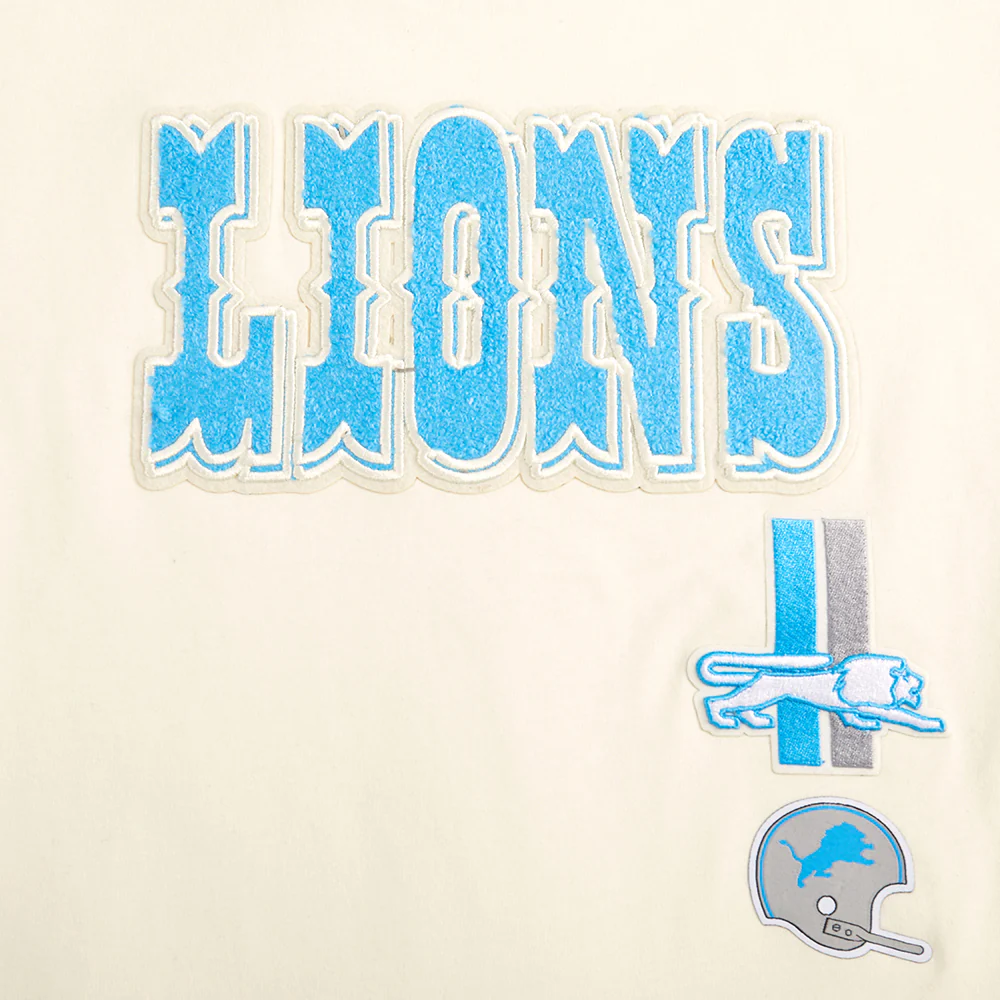 NFL DETROIT LIONS RETRO CLASSIC LITTLE GIRL'S SS BOXY TEE (EGGSHELL) - Image 5