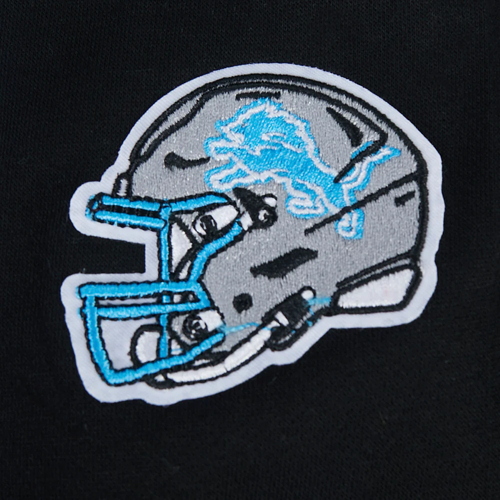 NFL DETROIT LIONS CLASSIC LITTLE GIRL'S FLC CREWNECK (BLACK) - Image 6