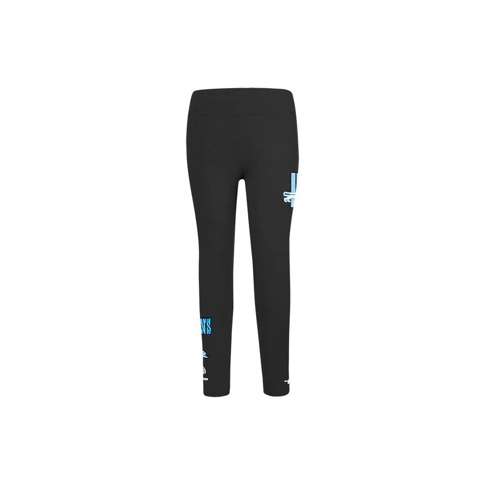 NFL DETROIT LIONS RETRO CLASSIC LITTLE GIRLS LEGGING (BLACK) - Image 2