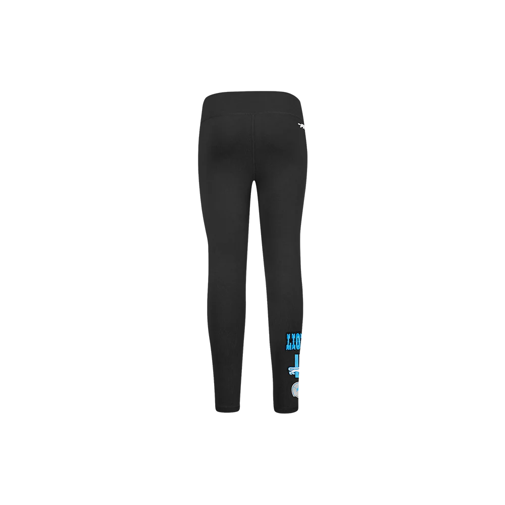NFL DETROIT LIONS RETRO CLASSIC LITTLE GIRLS LEGGING (BLACK) - Image 4