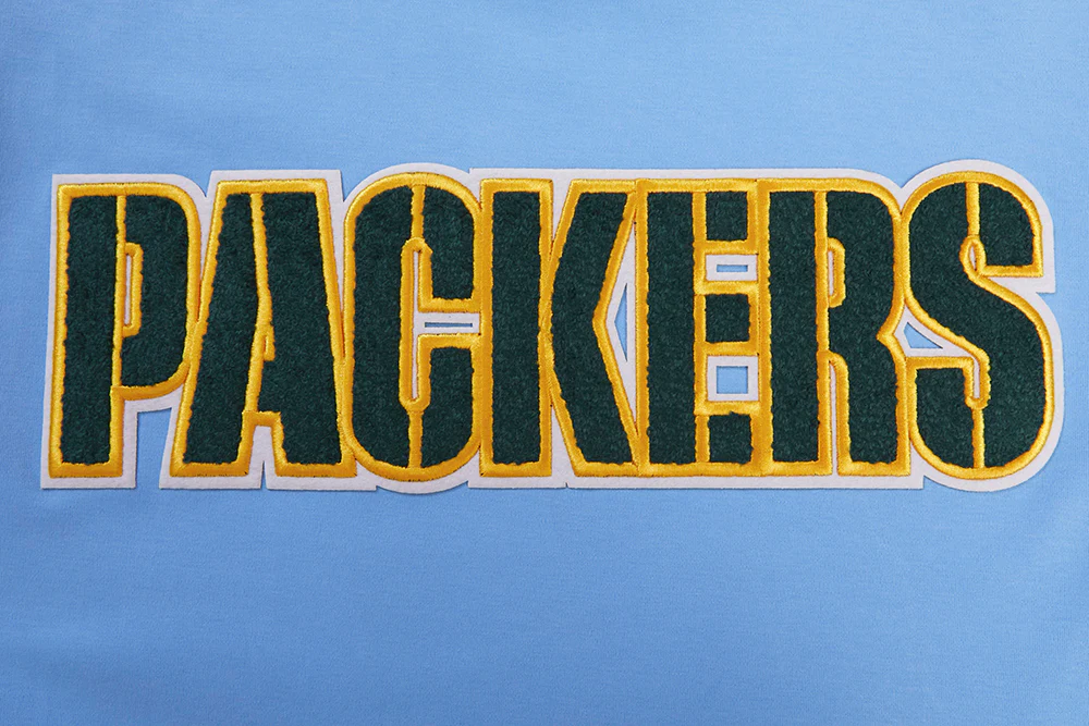 NFL GREEN BAY PACKERS  CLASSIC CHENILLE SINGLE JERSEY TEE (UNIVERSITY BLUE) - Image 5