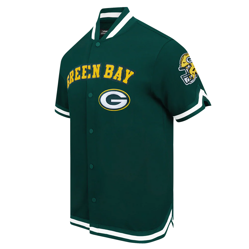 NFL GREEN BAY PACKERS CLASSIC MEN'S WARM UP JACKET (FOREST GREEN)