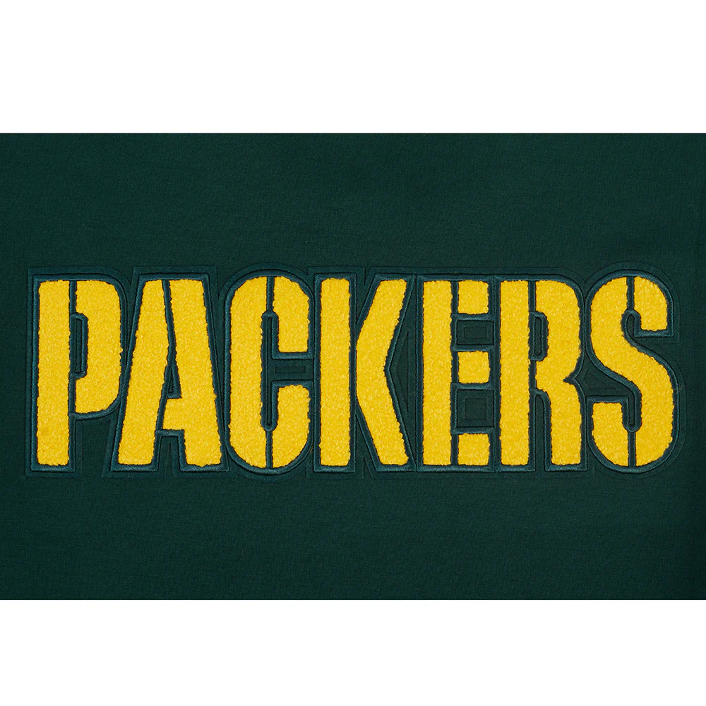NFL GREEN BAY PACKERS CLASSIC MEN'S WARM UP JACKET (FOREST GREEN) - Image 6