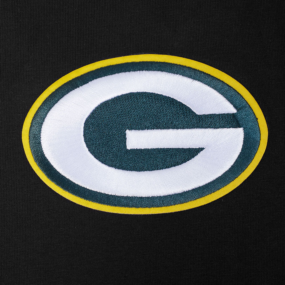 NFL GREEN BAY PACKERS WINGSPAN MEN'S CJ DROP SHOULDER TEE (BLACK) - Image 9