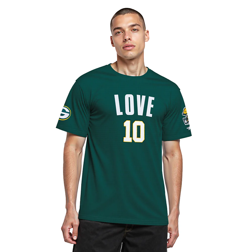 NFL GREEN BAY PACKERS JORDAN LOVE #10 CLASSIC PNN MEN'S SJ TEE