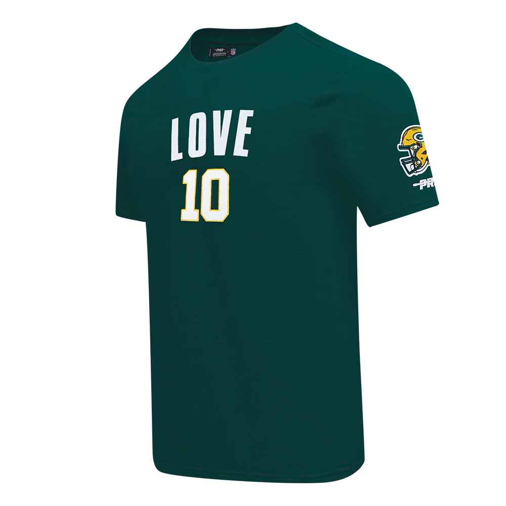 NFL GREEN BAY PACKERS JORDAN LOVE #10 CLASSIC PNN MEN'S SJ TEE - Image 3